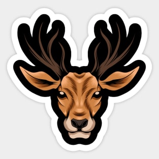 Deer head Sticker